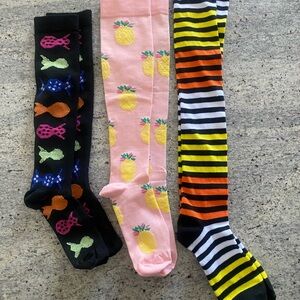 Colorful Patterned Knee-High & over the knee Socks - small